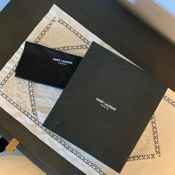 YSL Studded Janis Mary Jane Heel. Black. Size 38. - Picture 14 of 15